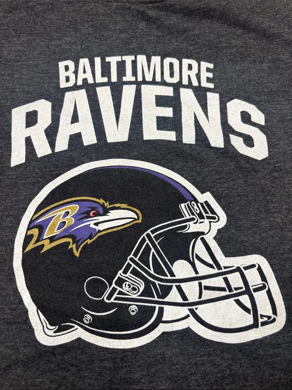NFL Baltimore Ravens Kids Short Sleeve Tee - Charcoal Gray XS or size 5